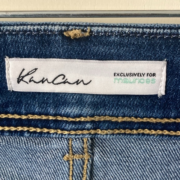 Maurice’s kancan destructed medium wash flare jeans size 22W - Picture 2 of 9